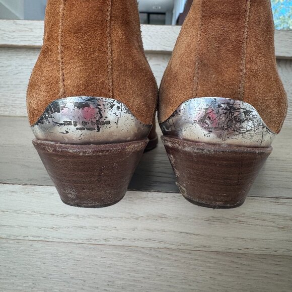 rag & bone Westin Pointed-Toe Suede Low-Heel Booties 38.5 - Picture 8 of 13